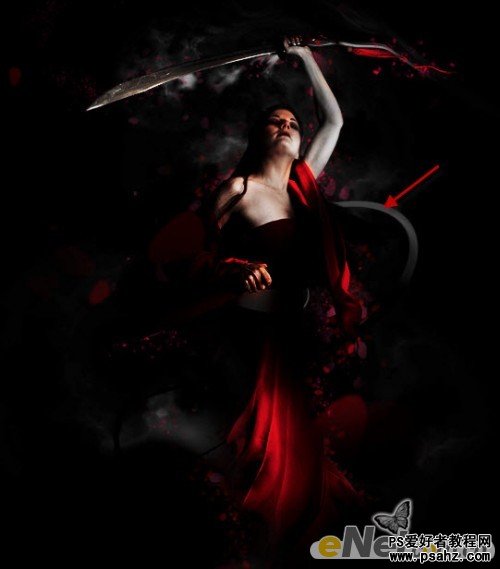 photoshop合成漂亮的魔幻美女舞者海报图片