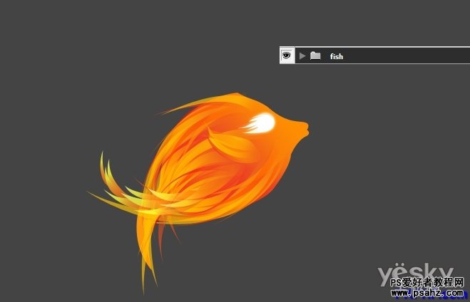 photoshop绘制漂亮的火焰热带鱼