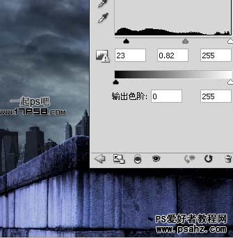 photoshop合成雨夜中绿眼长毛的金钢狼恐怖形象