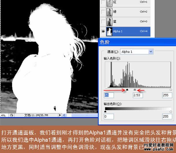 PS抠图教程实例：利用通道抠出复杂的图像