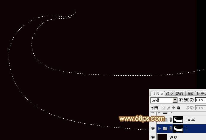 PS制作绚丽光亮的金色组合光束图案