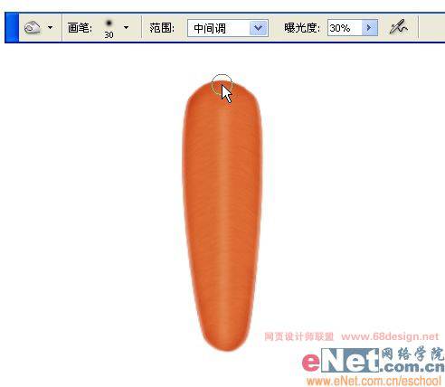 鼠绘三根逼真红萝卜的PS教程