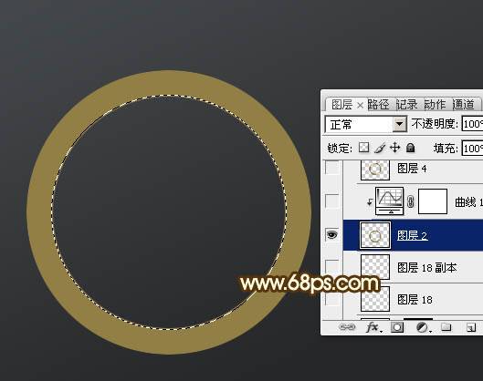 PS怎样制作质感金属计数秒表图案