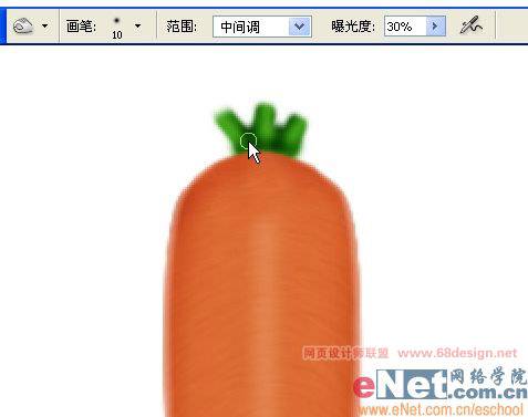 鼠绘三根逼真红萝卜的PS教程
