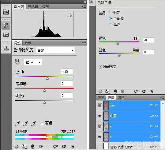 Lab通道制作油画花朵照片的PS技巧