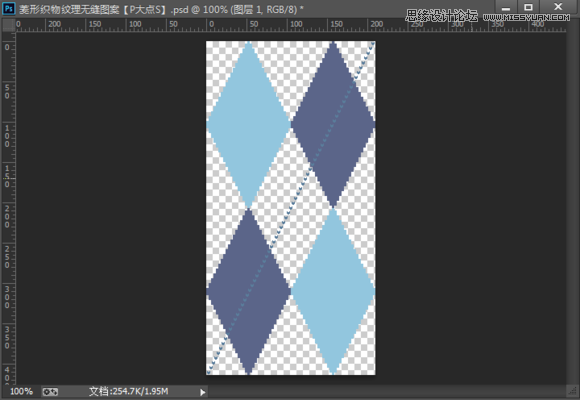 制作菱形针织纹理图案的PS教程