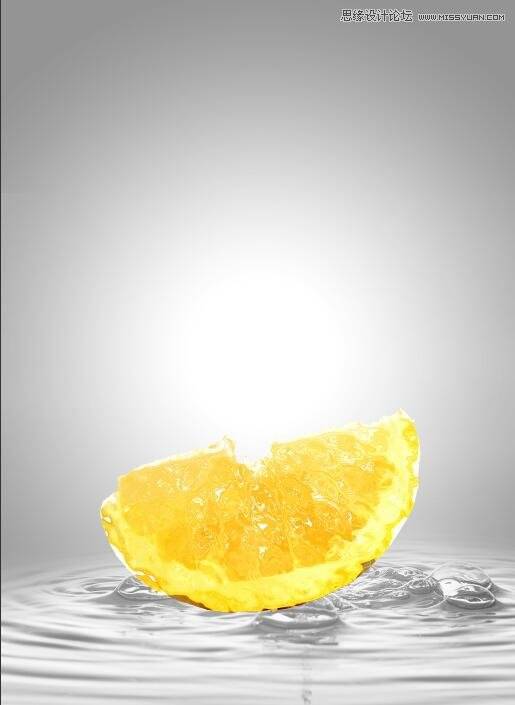 设计水花飞溅柠檬汽水饮料广告的PS教程