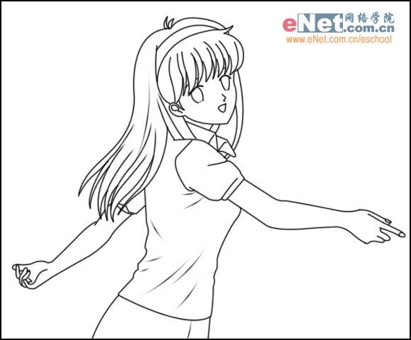 学习漂亮动漫美女的PS鼠绘教程