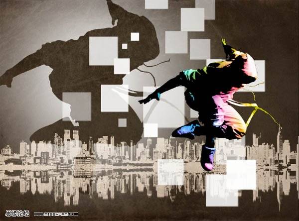 PS合成动感旋律的时尚街舞海报图片
