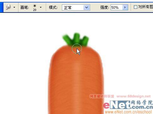 鼠绘三根逼真红萝卜的PS教程