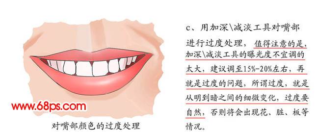 鼠绘女人性感红润嘴唇的PS教程