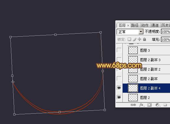 PS制作立体抽象的圆形光束编织图案