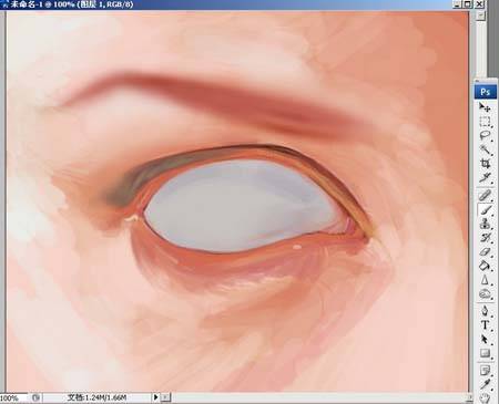 学习鼠绘精细人物眼睛的PS教程