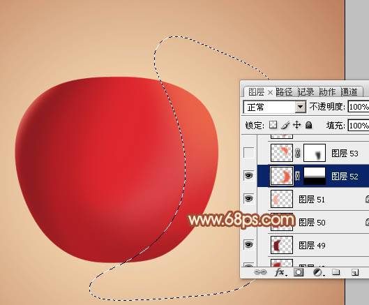 制作一只漂亮水晶红苹果的PS实例教程