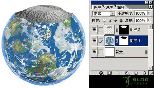 PS照片合成:破损干裂的地球图片