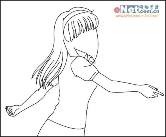 学习漂亮动漫美女的PS鼠绘教程