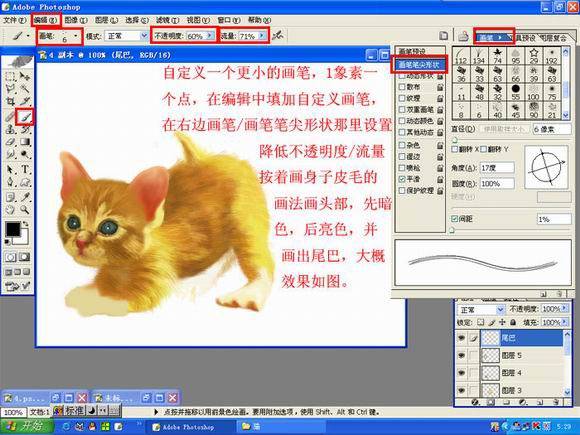 鼠绘生动可爱小猫咪的PS教程