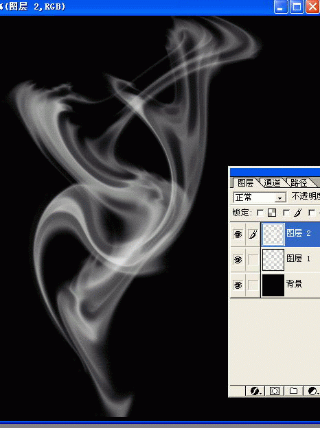 PS制作形态各异的烟雾效果图