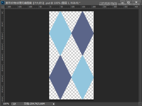 制作菱形针织纹理图案的PS教程