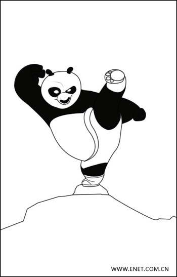 鼠绘功夫熊猫影视剧照的PS教程