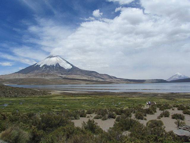 用PS合成拖着大山游泳的大海龟图片