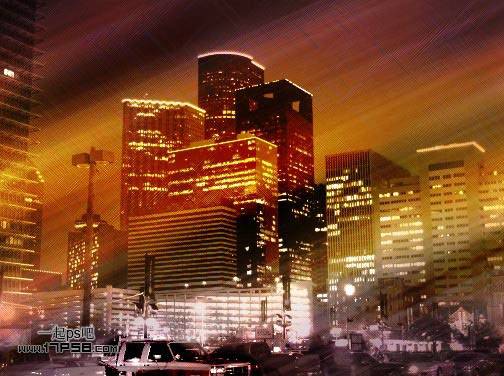 PS滤镜调出色彩斑斓的城市夜景照片