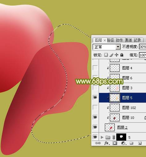 PS制作含苞欲放的粉嫩玫瑰花图片