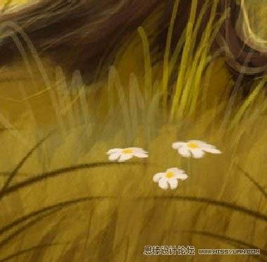 PS鼠绘梦幻月色下的荒芜草原照片