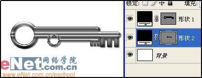 制作金色钥匙组合造型的PS教程