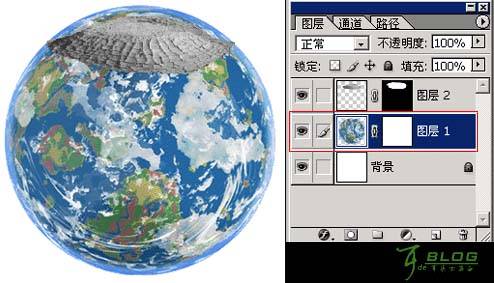 PS照片合成:破损干裂的地球图片