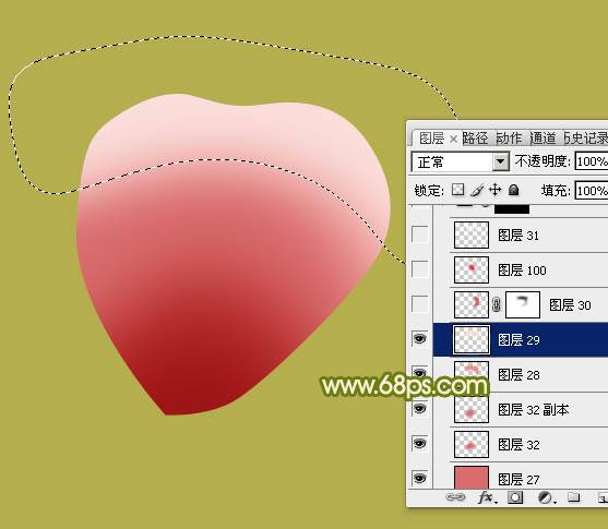 PS制作含苞欲放的粉嫩玫瑰花图片