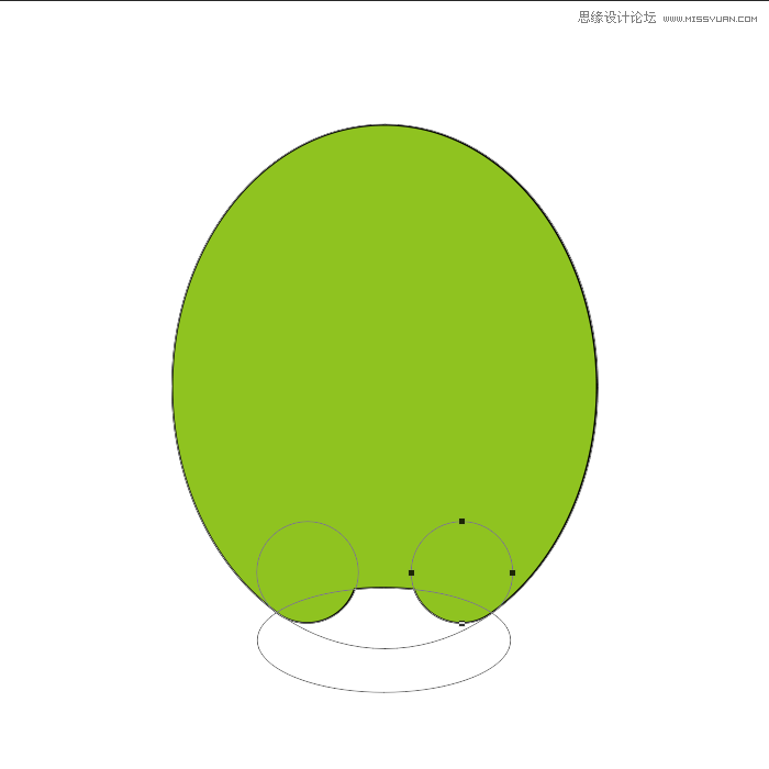 鼠绘绿色独眼卡通小怪兽图片的PS教程