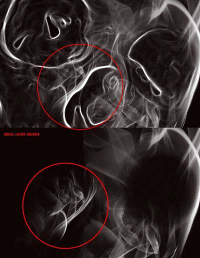 PS合成恐怖骷髅头像效果的烟雾效果