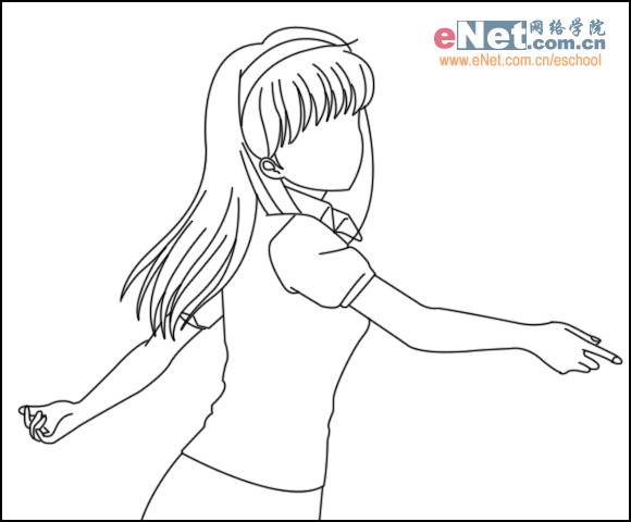 学习漂亮动漫美女的PS鼠绘教程