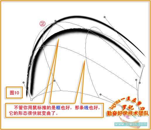 PS鼠绘一幅水墨兰花古画图案