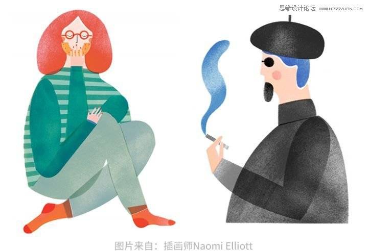 给插画人像照片添加复古磨砂的PS技巧