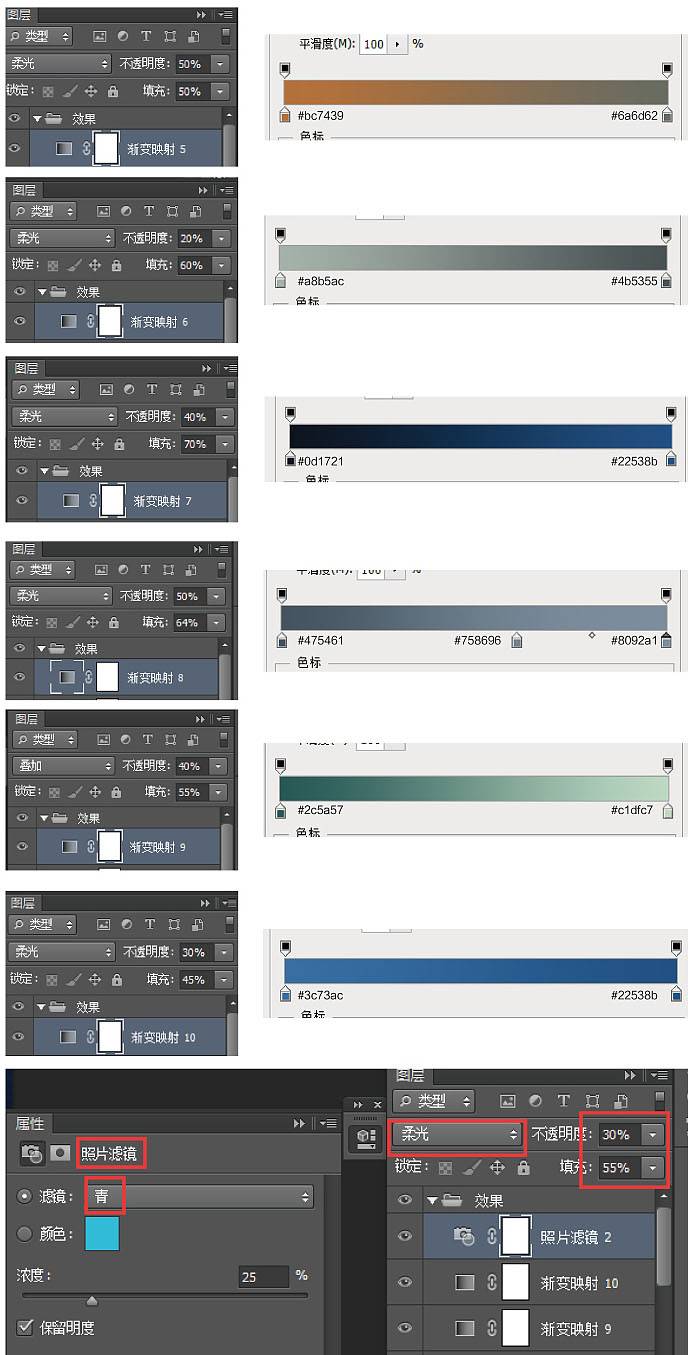 合成蓝光恐怖老虎石像图片的PS教程