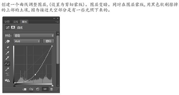 合成惊悚恐怖骷髅树桩图片的PS教程