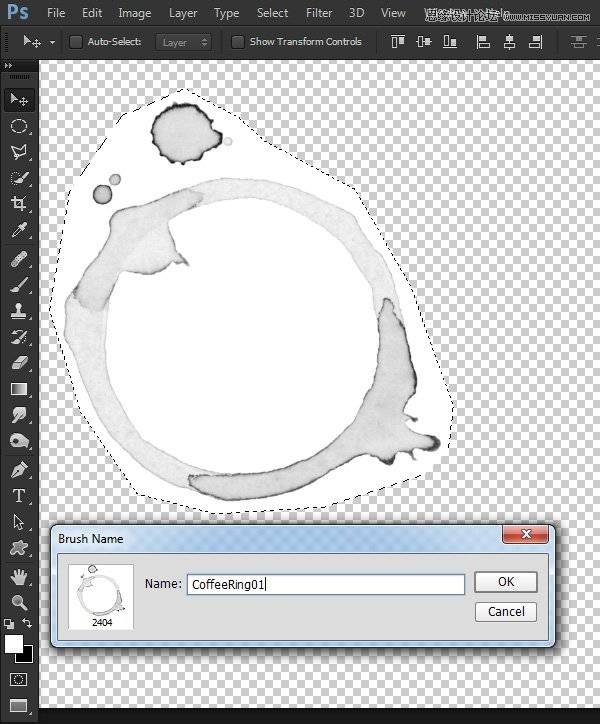 怎样制作咖啡污渍笔刷的PS技巧
