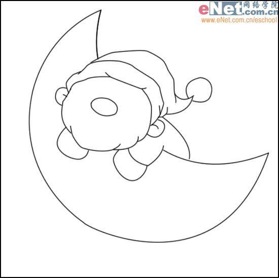 卡通圣诞老人的PS鼠绘教程