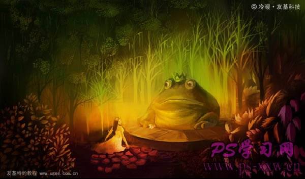 PS鼠绘童话故事中的青蛙王子