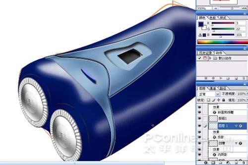 鼠绘电动剃须刀的Photoshop教程