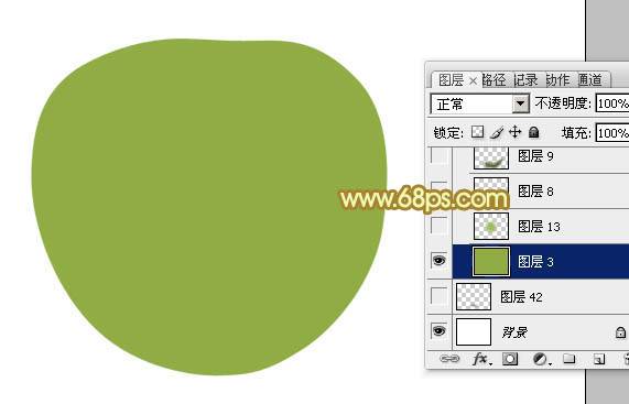 PS逼真青苹果图片实例制作教程