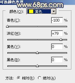 用PS如何调出橙黄色秋季外景美女图片