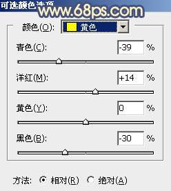 用PS如何调出橙黄色秋季外景美女图片