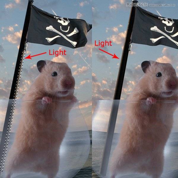 Photoshop合成可爱的海盗鼠船长教程