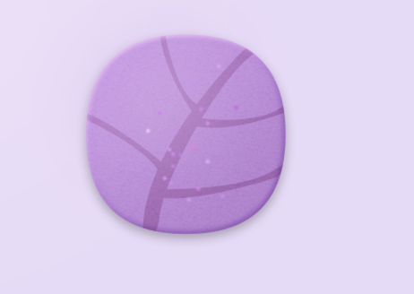 设计紫色背景透明水滴样式的PS图标教程