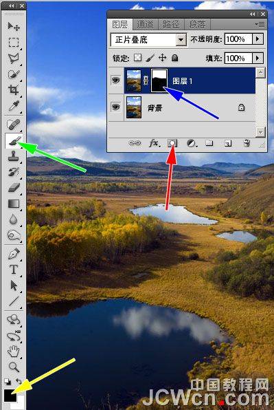 PS软件给野外风景照片色彩增强处理