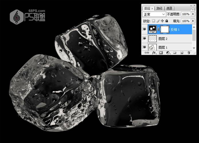 抠取晶莹透明冰块图片的PS抠图教程