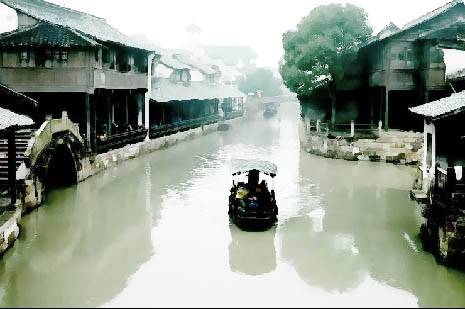 调制水彩乡村古画风景照片的PS技巧